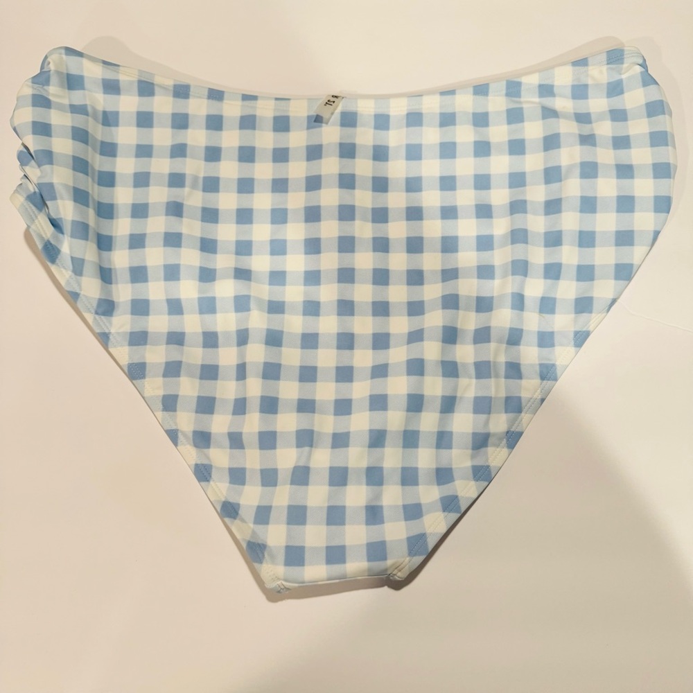 FOREVER21 High-waist Swimwear Light Blue White Bottom Size 3X - Picture 14 of 15